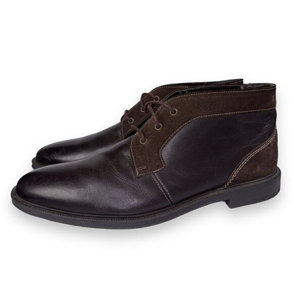 Stacy Adams Delaney Leather /‎ Suede Chukka Boots Brown 25053-200 Men\'s 11.5M main image 13
